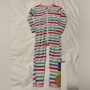 Baby girl striped pajamas new with tags